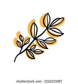 Doodle plant with orange spot