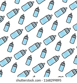 doodle plastic bottle feeding object background