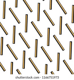 doodle plastic ruler school utensil background