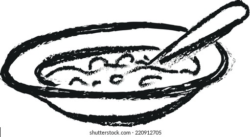 doodle plate of food
