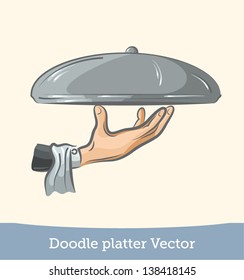 doodle platter on hand