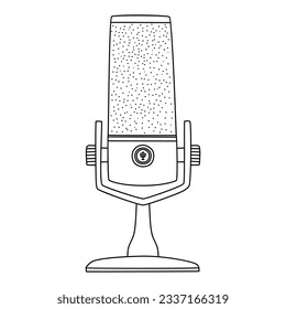 Proyector de grabación de micrófono de mano de micrófono de podcast Doodle