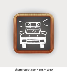 Doodle Police car