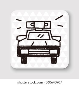 Doodle Police car
