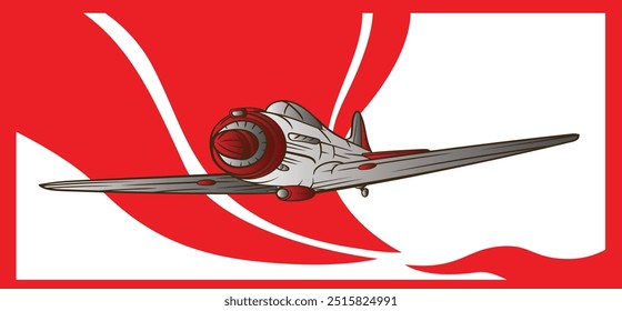desenho de vetor de fundo de avião de doodle pop art