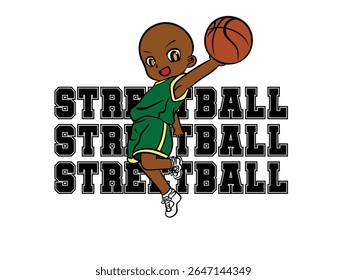 doodle pop art basketball background vector design