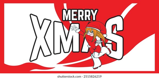 doodle pop art christmas background vector design