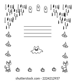doodle for printing on the cover of a notebook, also suitable for coloring, since the vector image can be edited