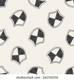 Doodle Protect seamless pattern background