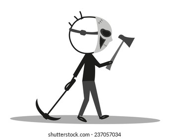 Doodle psychopath, cold-blooded killer