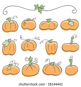 Doodle Pumpkin Elements