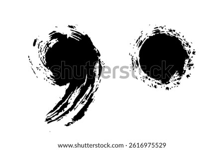 Doodle quotation mark by pencil. Hand drawn chalk comma and point for speech bubble. Vector crayon apostrophe icon for conversation. Sketch scribble sign. Punctuation symbol on white background