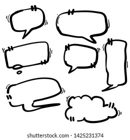 doodle quote box frame for Design, Banners, Websites. Doodle Elements