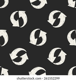 Doodle Recover seamless pattern background