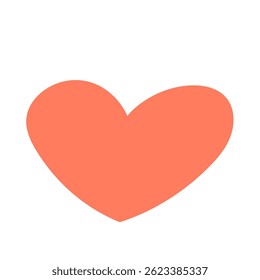 Doodle Red heart Shape Icon. Wedding Party Simple Decoration.  Romantic Lovely Symbol Silhouette Isolated on White background. Birthday Party Decoration. Bridal Greeting Card Invitation Part.