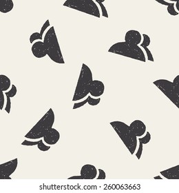 Doodle Relationship seamless pattern background