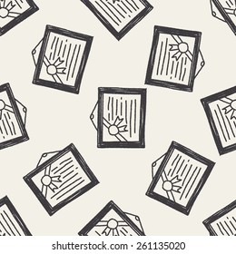 Doodle Reward seamless pattern background