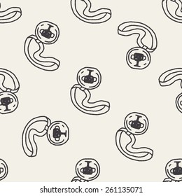 Doodle Reward seamless pattern background