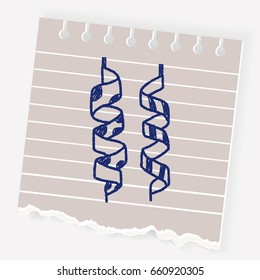 doodle ribbon