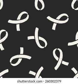 doodle ribbon seamless pattern background