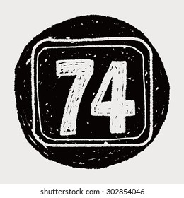 doodle road sign