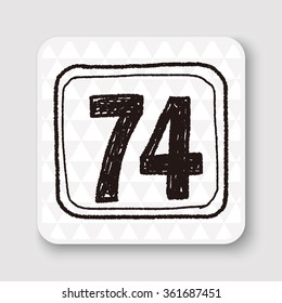 doodle road sign