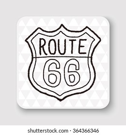 doodle road sign
