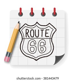 doodle road sign