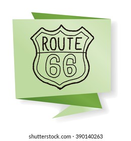 doodle road sign
