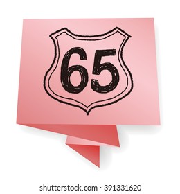 doodle road sign