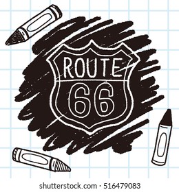 doodle road sign