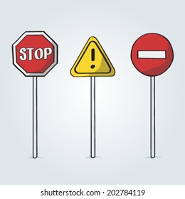 Doodle road signs