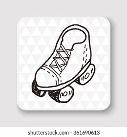 doodle roller skates
