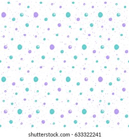Doodle round seamless pattern background. Abstract handmade pattern.