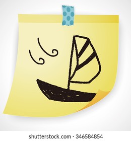 doodle sailboat