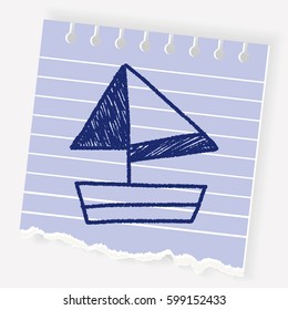 doodle sailboat