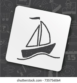 doodle sailboat