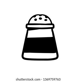 doodle Salt Icon vector drawing 