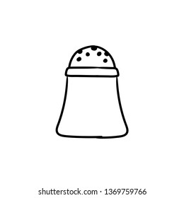 doodle Salt Icon vector drawing 