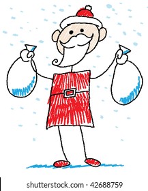 Doodle santa Claus