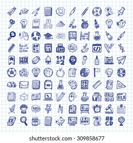 doodle school icons