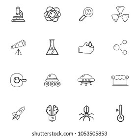 Doodle School icons set for website design