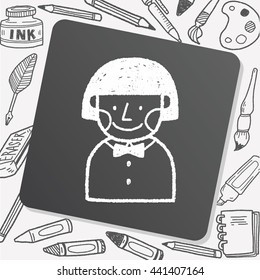 doodle schoolgirl