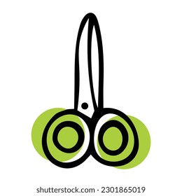 
Doodle scissors. Back to school. Cut paper. Scrapbooking.