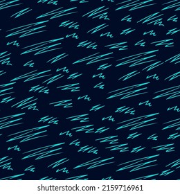 doodle scratches seamless vector pattern