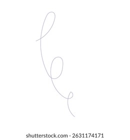 doodle scribble curve icon on white background.