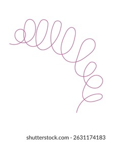 doodle scribble curve Symbol auf weißem Hintergrund.