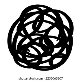 Doodle scribble hand drawn icon design illustration vector.