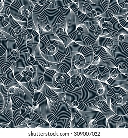 Doodle seamless background. Hand drawing doodle. Doodling pattern.