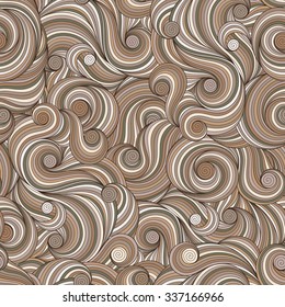 Doodle seamless background. Hand drawing doodle. Doodling pattern.